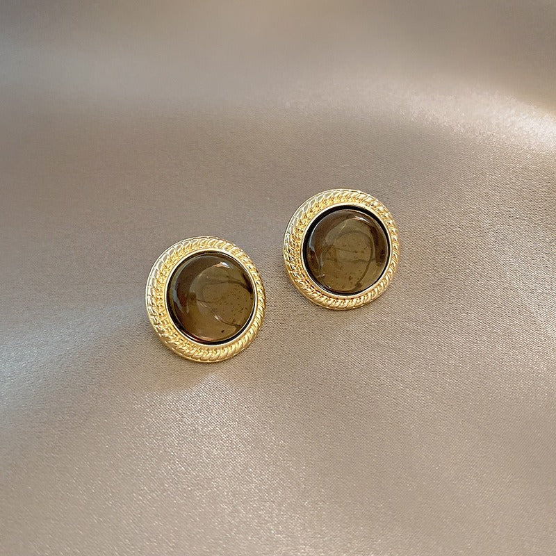 Retro Alloy Oil Drop Earrings