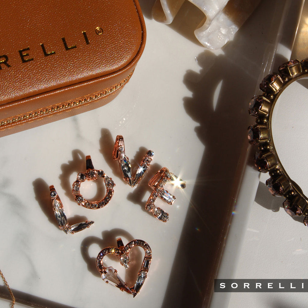 Crystal Charm 'V' Charm Other Accessory - CES26RGCRY