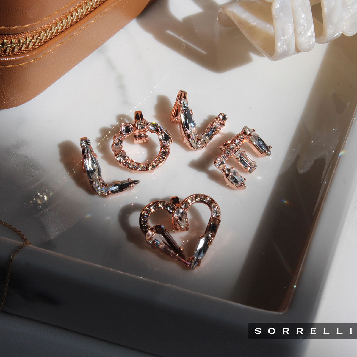 Crystal Charm 'V' Charm Other Accessory - CES26RGCRY
