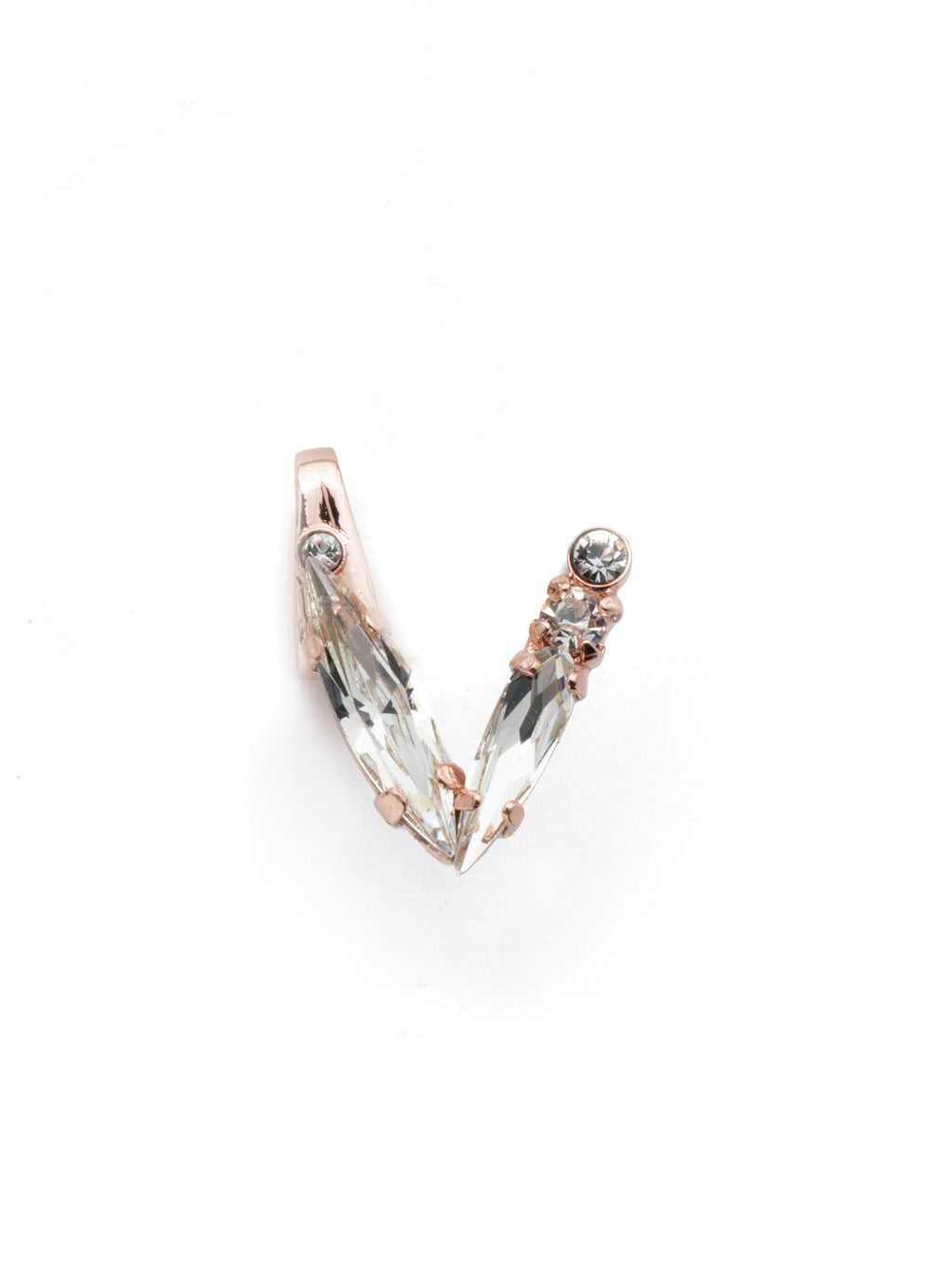 Crystal Charm 'V' Charm Other Accessory - CES26RGCRY